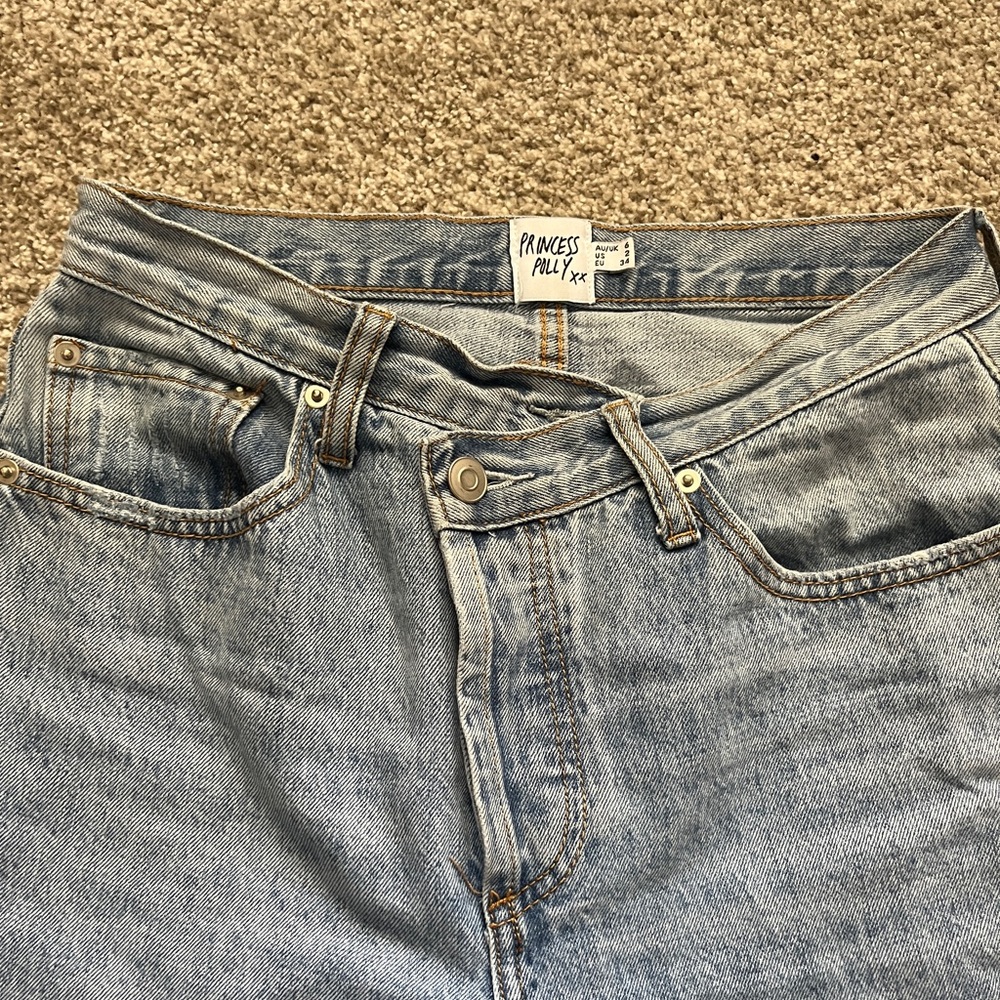 Princess Polly Asymmetrical Jeans